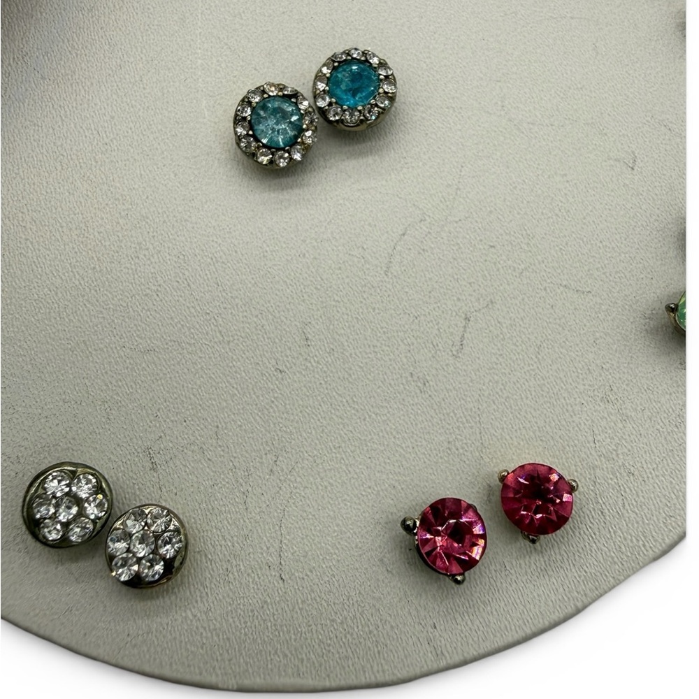 LOFT Vibrant Small Stud Earring Collection - Dainty - Set of 9 - Picture 6 of 9
